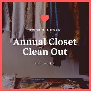 Closet Clearance Sale
